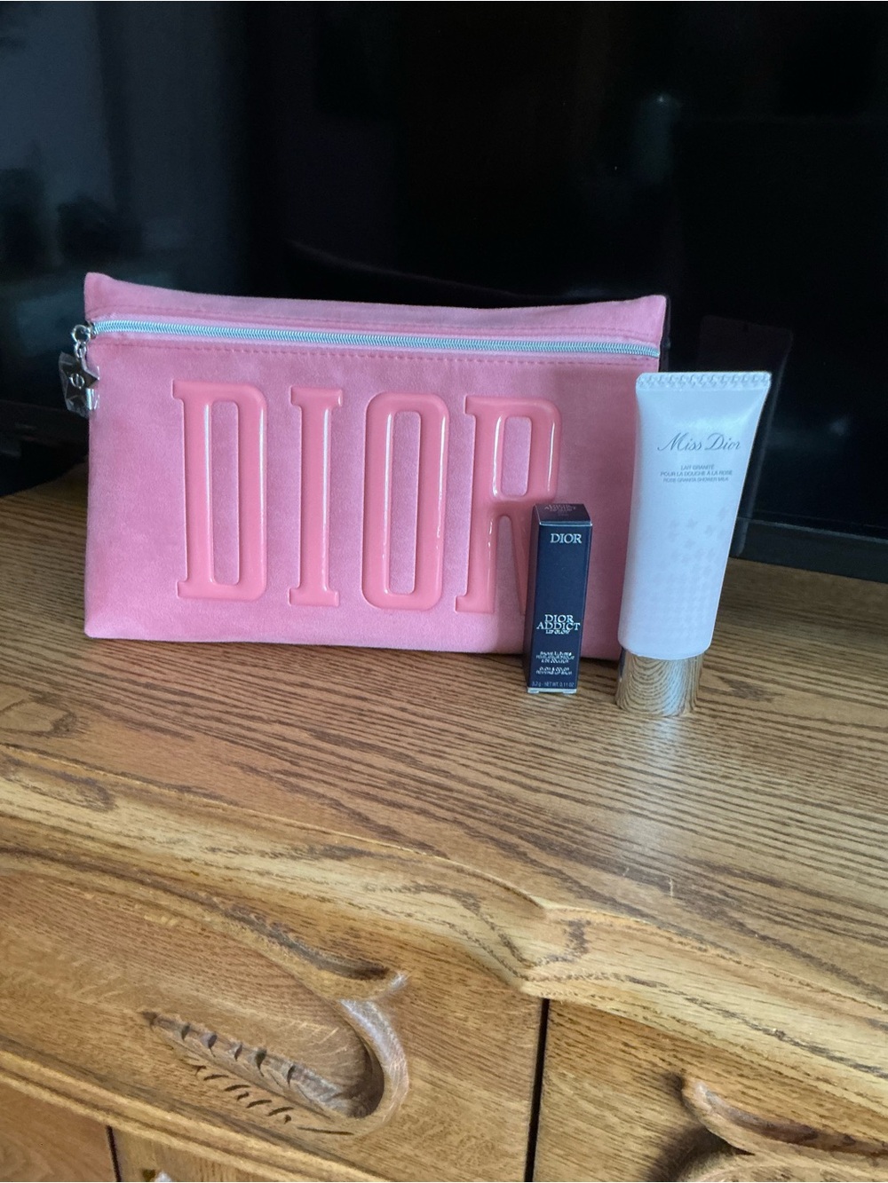 DIOR Pink Suede Cosmetic Bundle